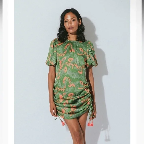 🔥 NWT 🔥 CLEOBELLA Revolve Kamila Mini Dress in Abstract Print Size XS 💕 - Picture 5 of 14